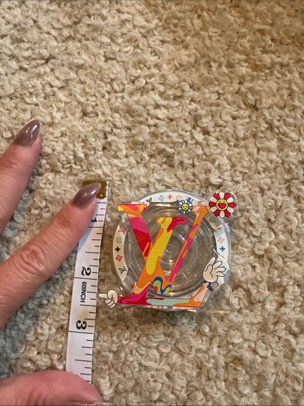 Colorful Multicolor Pop Socket- Designer-Inspired - Picture 4 of 5
